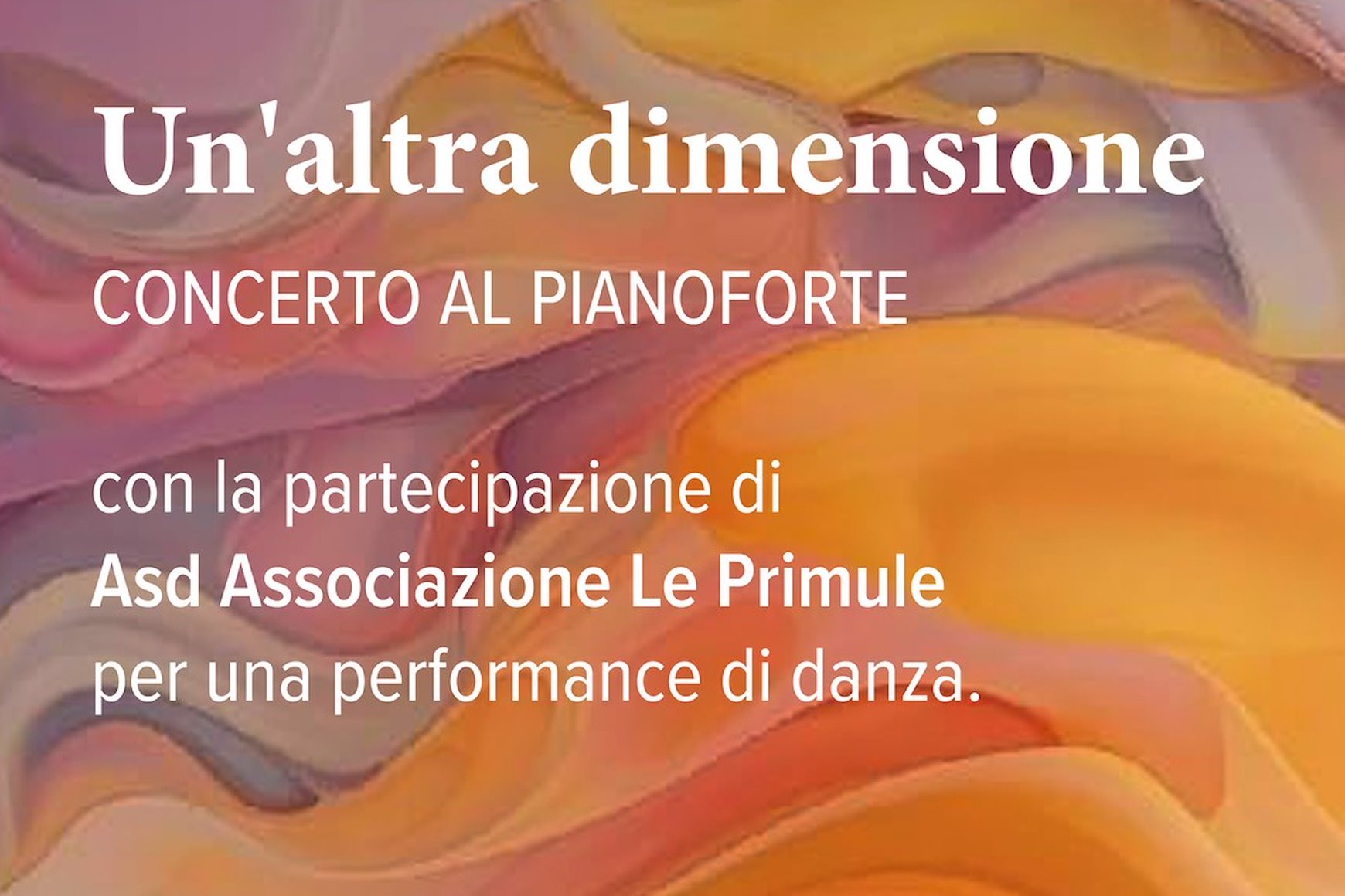 Locandina concerto al pianoforte